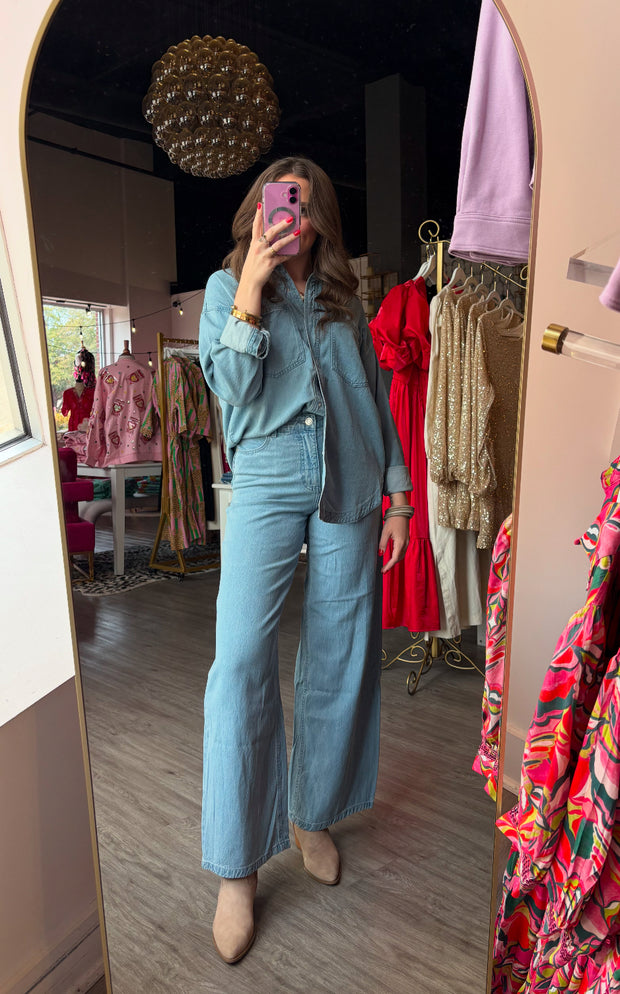 Mia Luxe Soft Denim Pant | Light Vintage Indigo