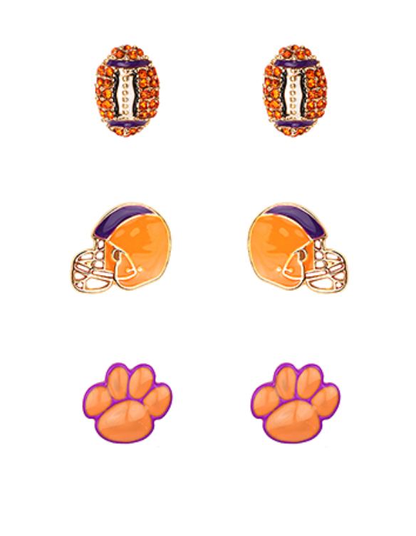 Tiger Bling Earring Set