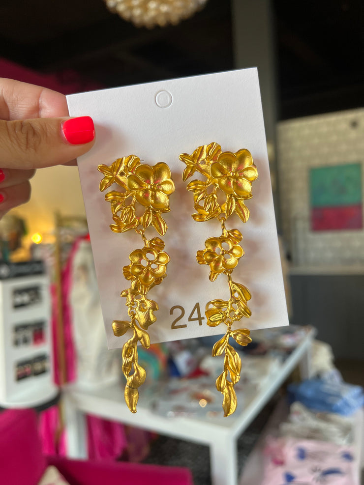 Floral Cascade Earring