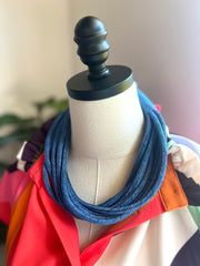 8 Strand Necklace | Cobalt