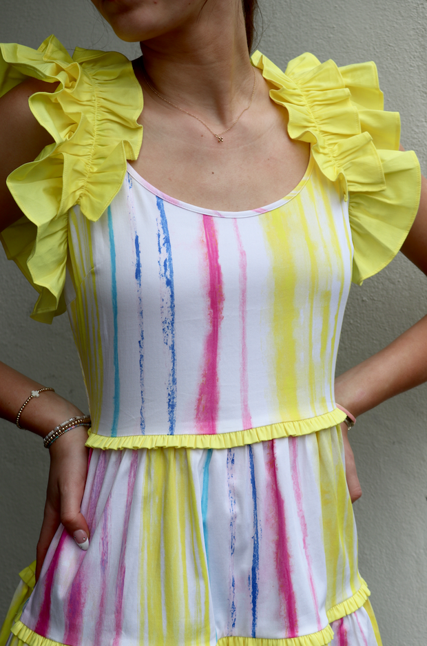 Amora Dress | Carribean Stripe