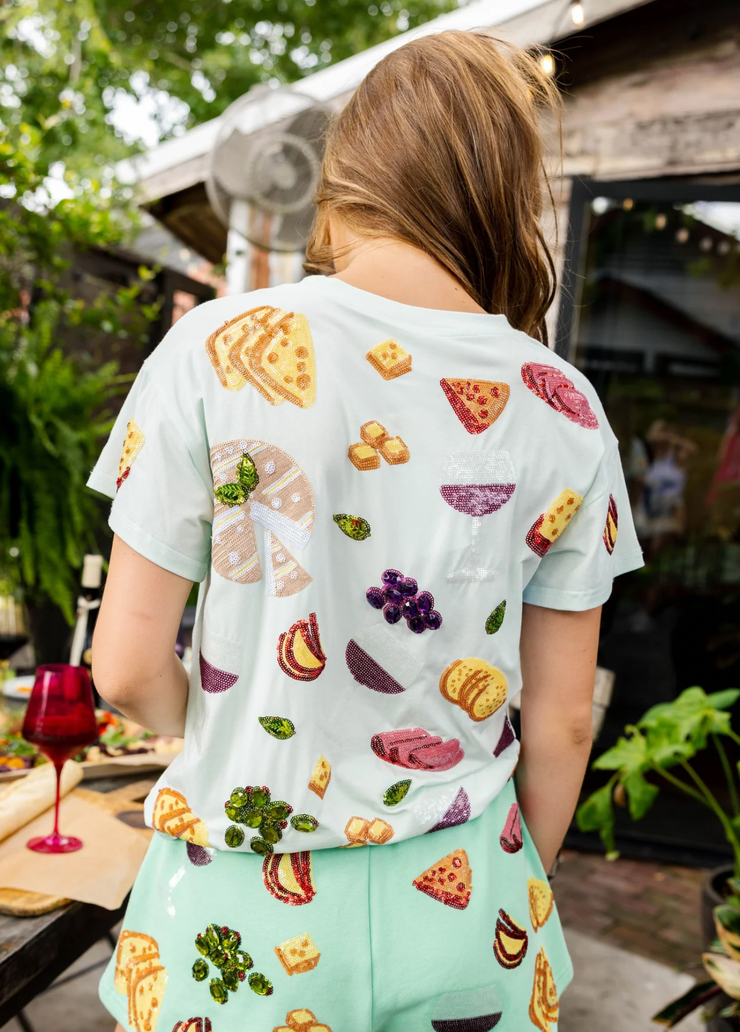 Mint Wine & Charcuterie Tee