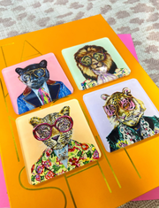 Big Cats | Set of 4 Coasters