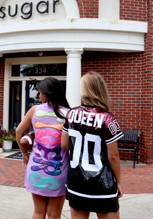 Lavender Iridescent "Tigers" Tank Dress