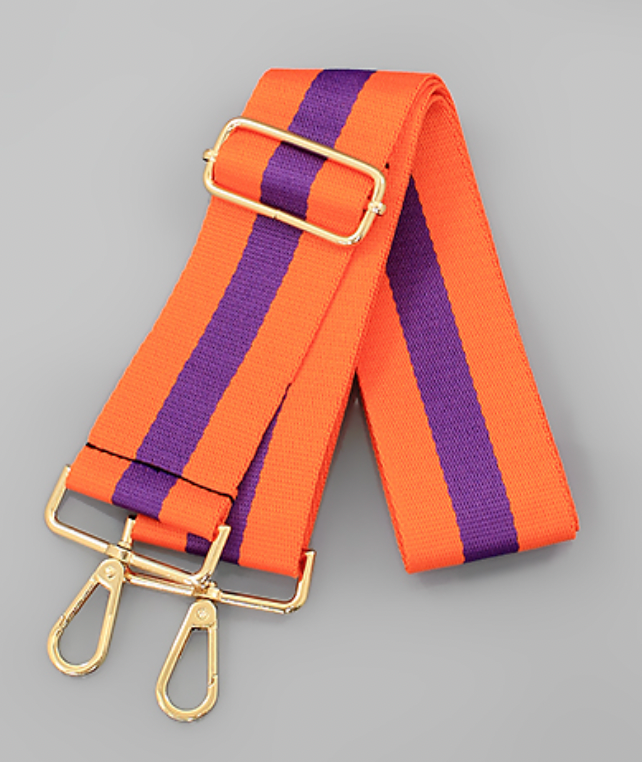 Gameday Clear Bag Strap | Purple & Orange