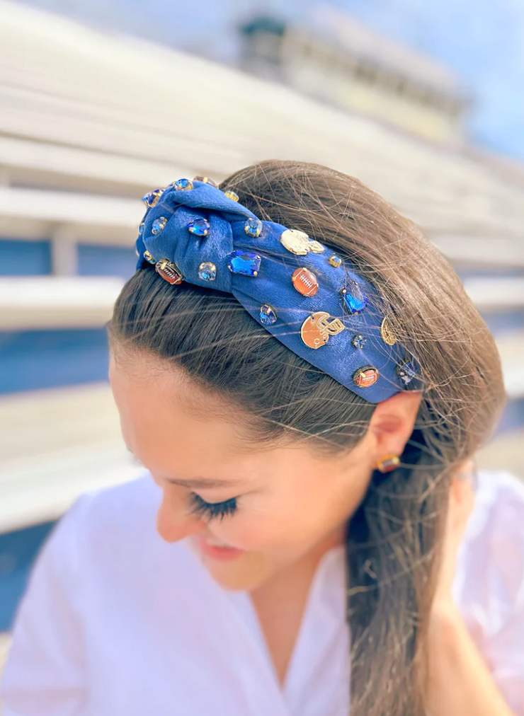 Fan Gear Football Headband | Blue