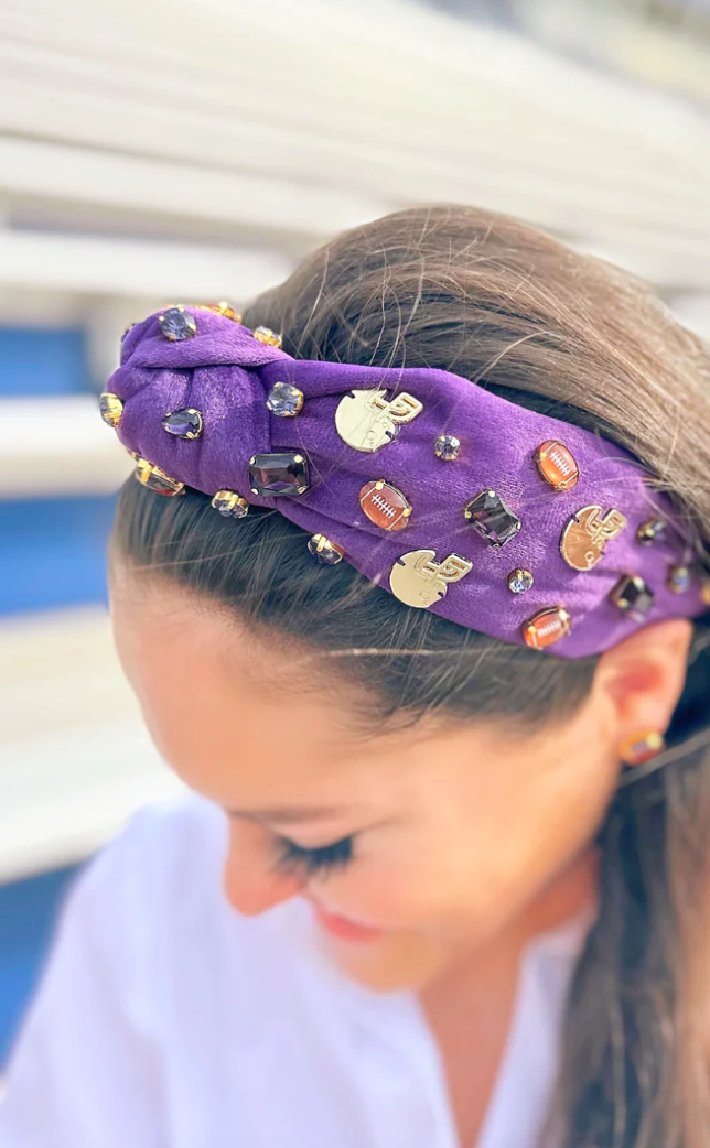 Fan Gear Football Headband | Purple