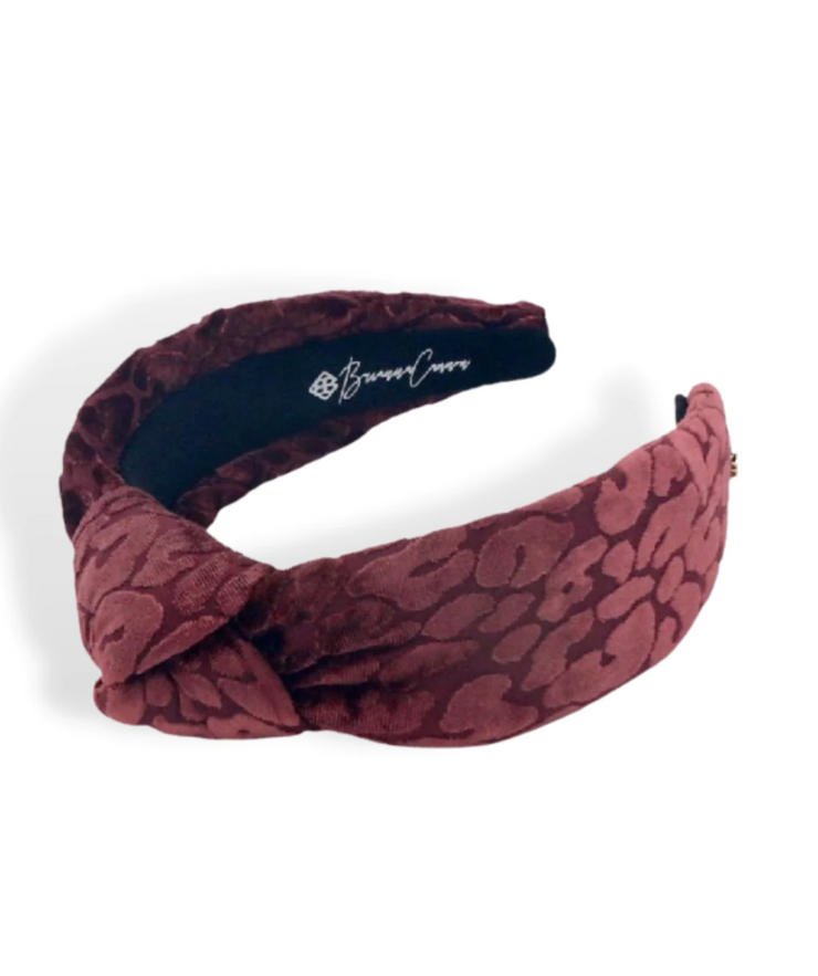 Garnet Leopard Headband