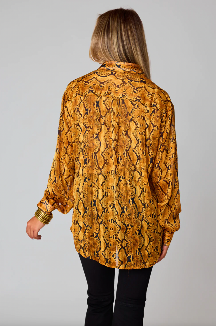 Portia Loose Button Up | Snake Charmer