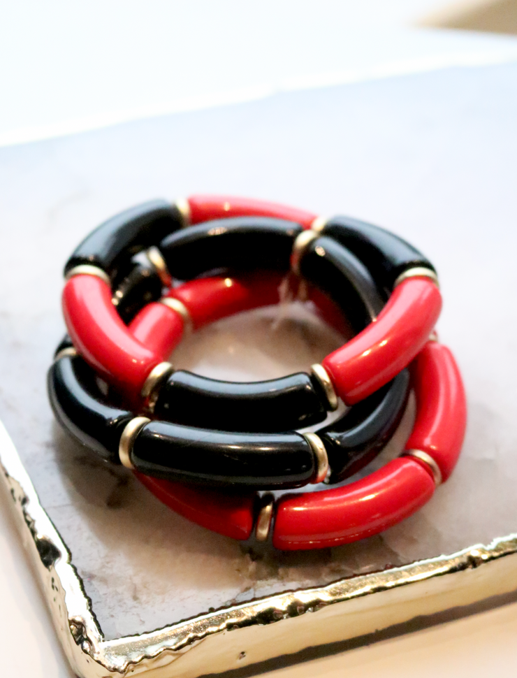 Gameday Stack | Black + Red