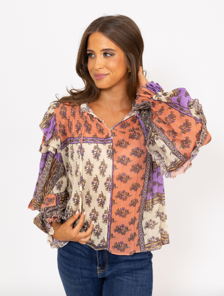 Bohemian Rhapsody Ruffle Blouse