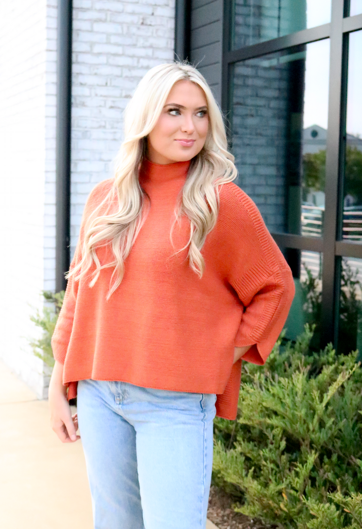 Boho Sweater | Rust