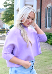 Aja Sweater | Lilac