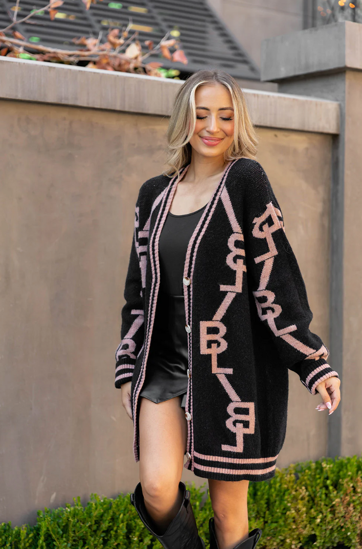 Varsity Cardigan | Saddle