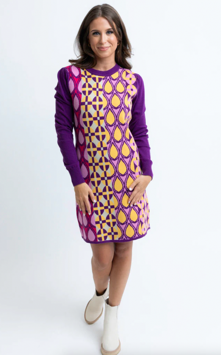 Groovy Era Sweater Dress
