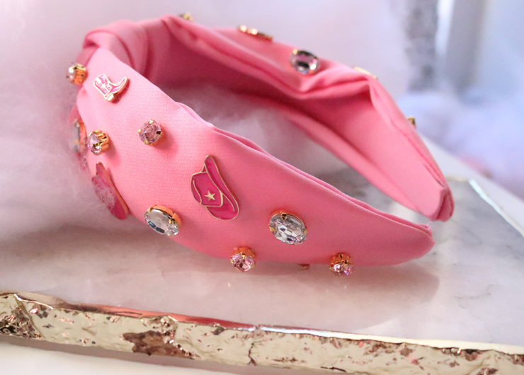 Western Embellished Headband | Pink