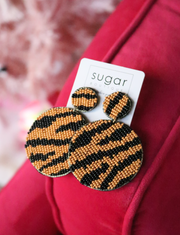 Bold Tiger Stripe Earring