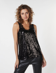 Sequin Lace Top - 6,10