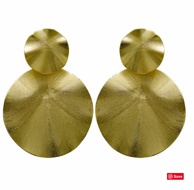 Isola Earrings | Brushed Gold