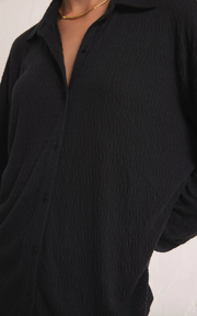 Dawson Pucker Knit Shirt | Black - M