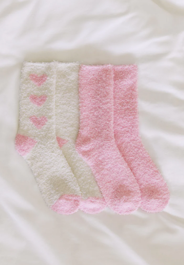 2-Pack Plush Lover Socks | Vanilla Ice