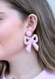 Gaby & Grace Bow Earring | Light Pink