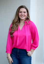 Pretty in Pink Tunic Blouse