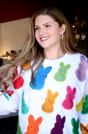 Multi Peeps Rhinestone Sweatshirt