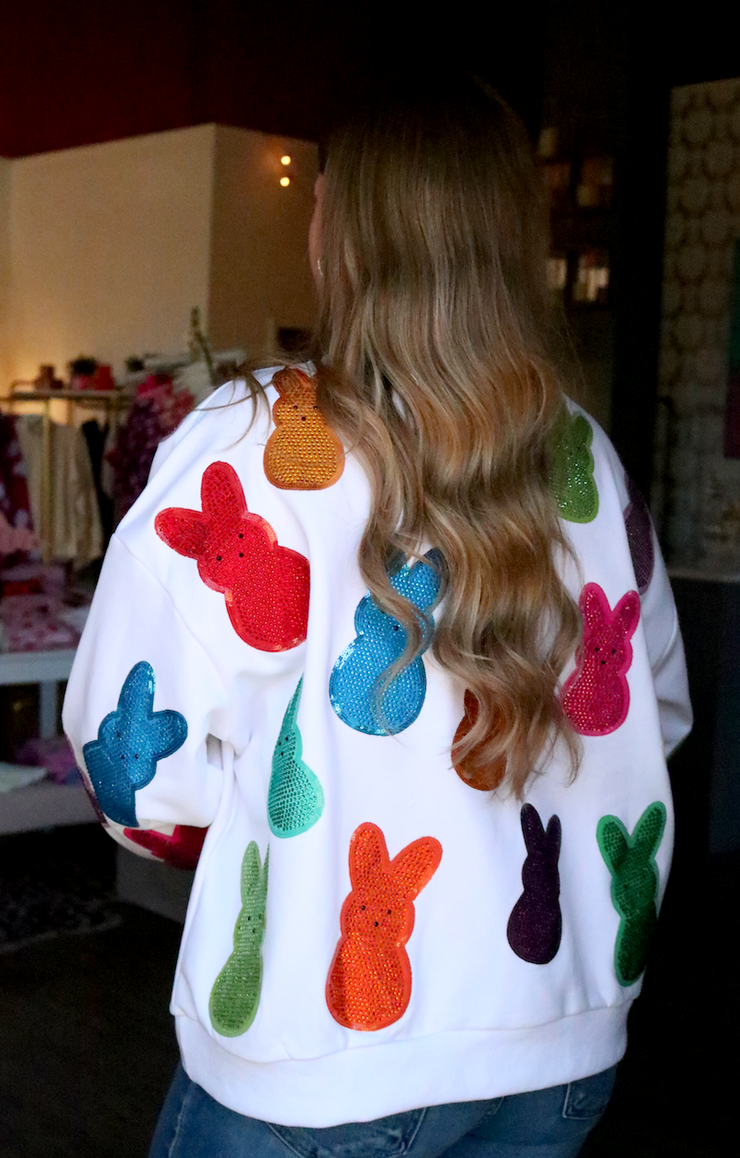 Multi Peeps Rhinestone Sweatshirt