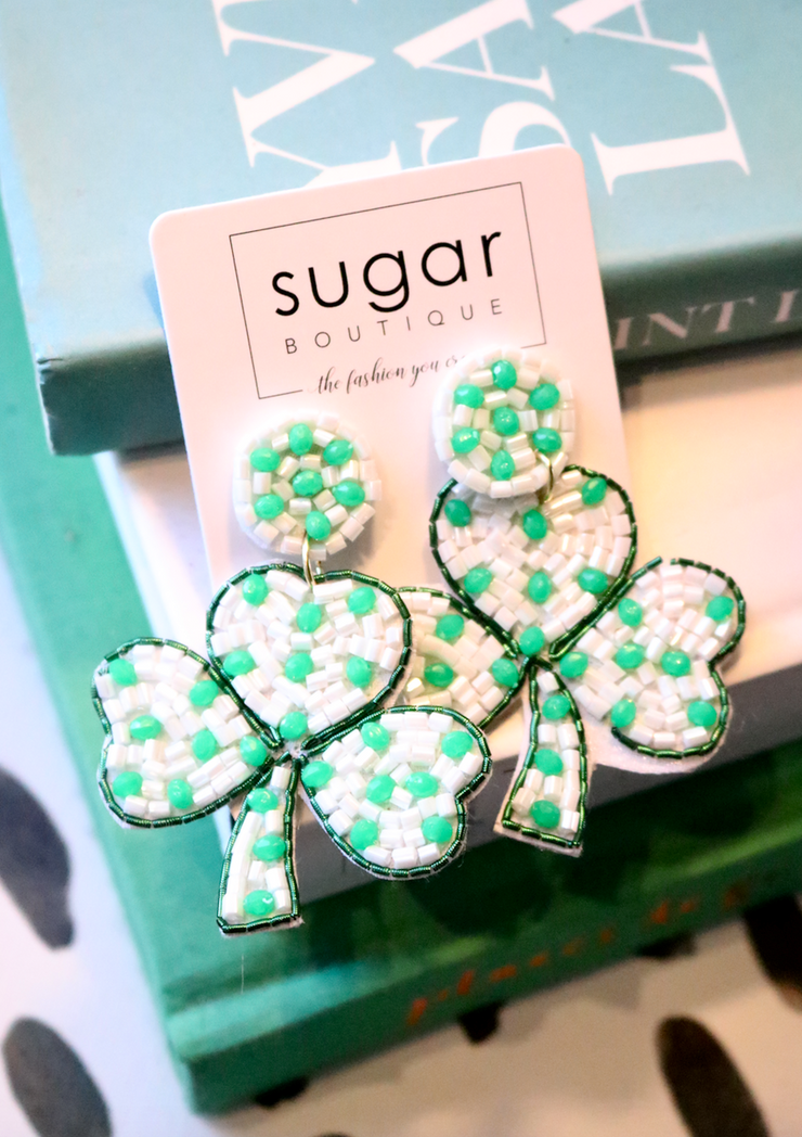 Check Shamrock Earring