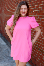Darla Dress | Bubblegum Pink