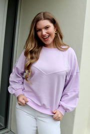 Spring Vibe Sweatshirt | Lilac
