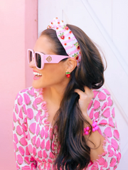 Perfect Pink BC Square Sunglasses with Polarized Lens