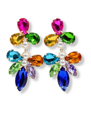 Multi Colored Jewel Statement Earring