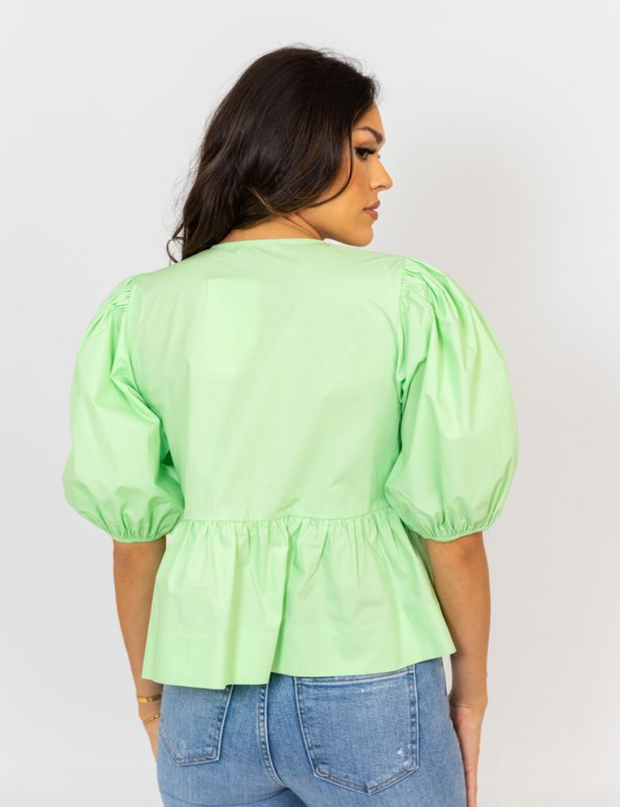 Madame Bow Top | Mint