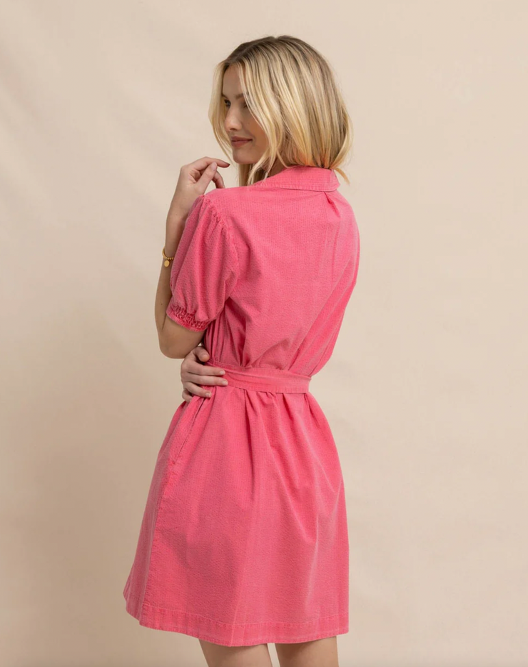 Calan Washed Seersucker Dress | Camelia Rose