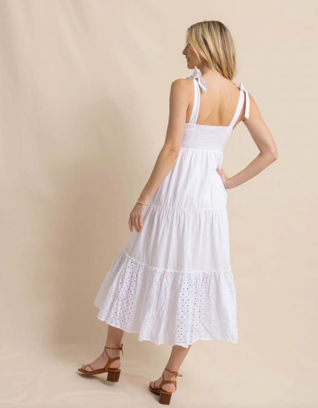 Sylvie Eyelet Maxi Dress | Classic White