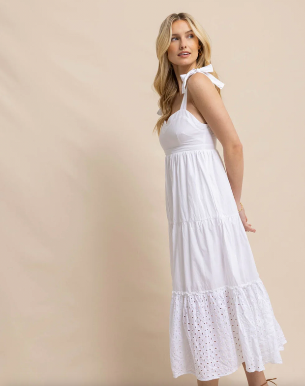 Sylvie Eyelet Maxi Dress | Classic White