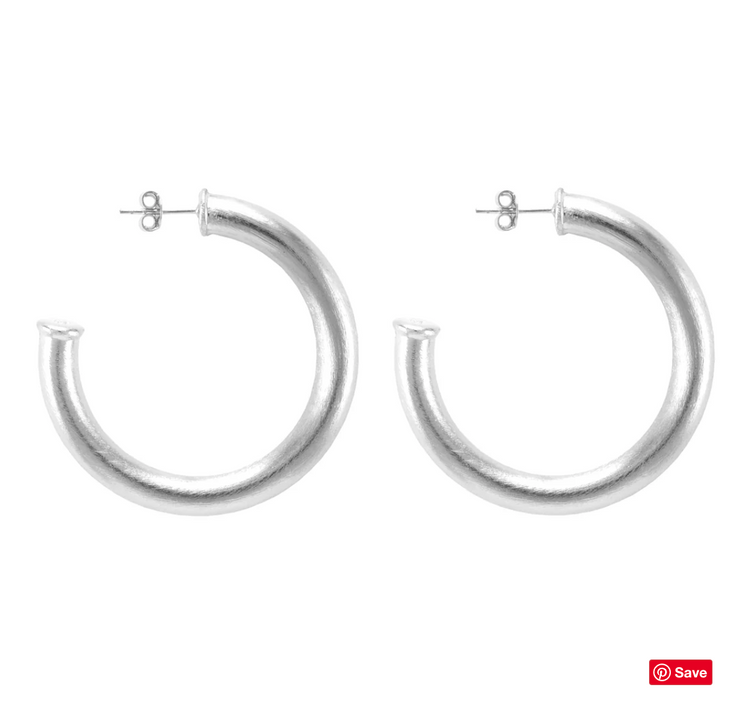 Chantal Hoop | Brushed Silver