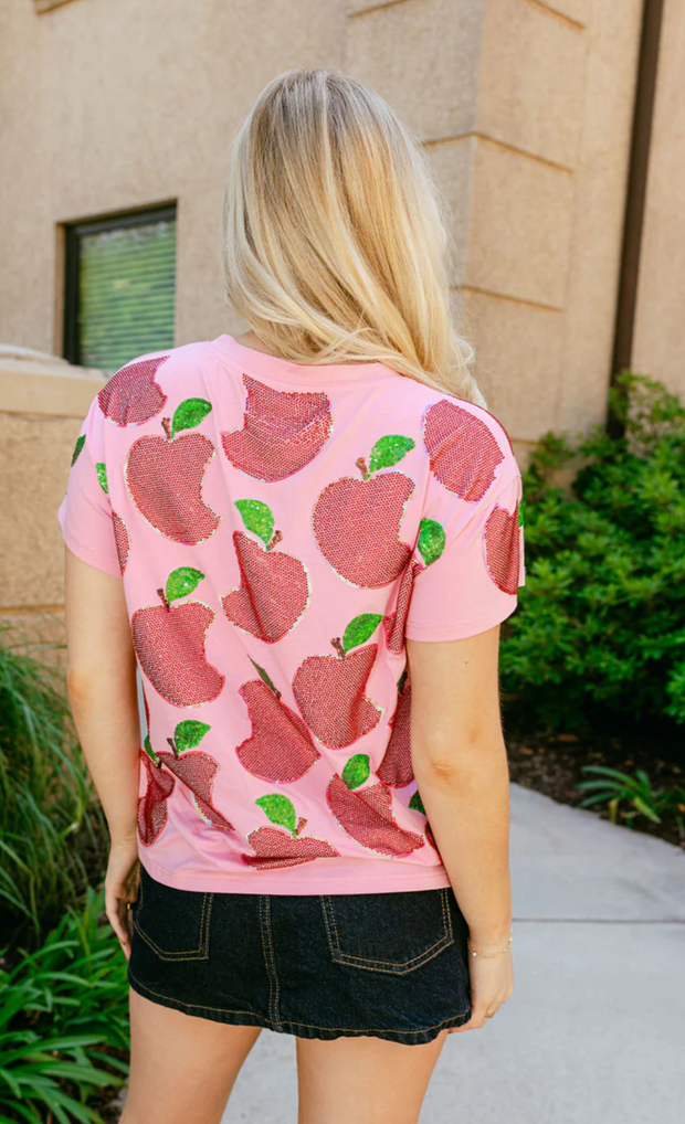 Pink Scattered Apple Tee