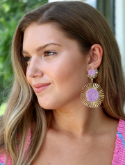 Sunburst Earring | Lilac