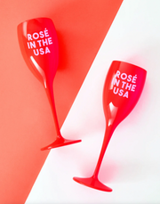 Rosé in the USA Flutes (Set of 2)