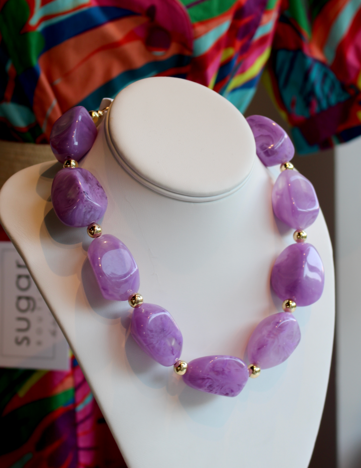 Sea Nugget Necklace | Lilac