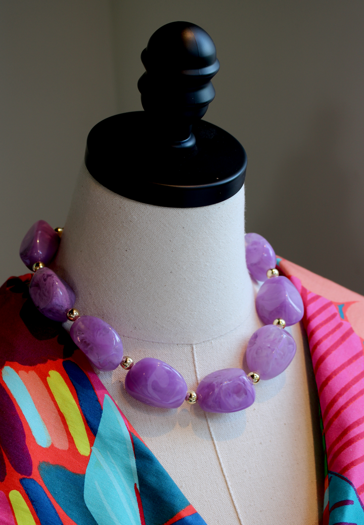 Sea Nugget Necklace | Lilac