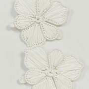 Fiji Floral Earring | White