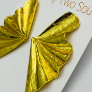 Cinched Fan Earrings