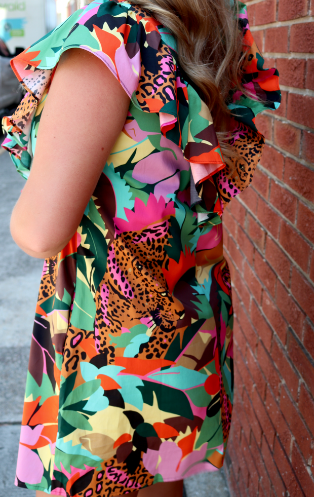 Maddyn Dress | Jungle Cat - S, M