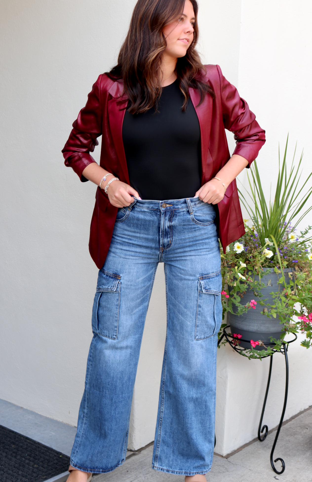 Cargo Wide Leg Jean - 12