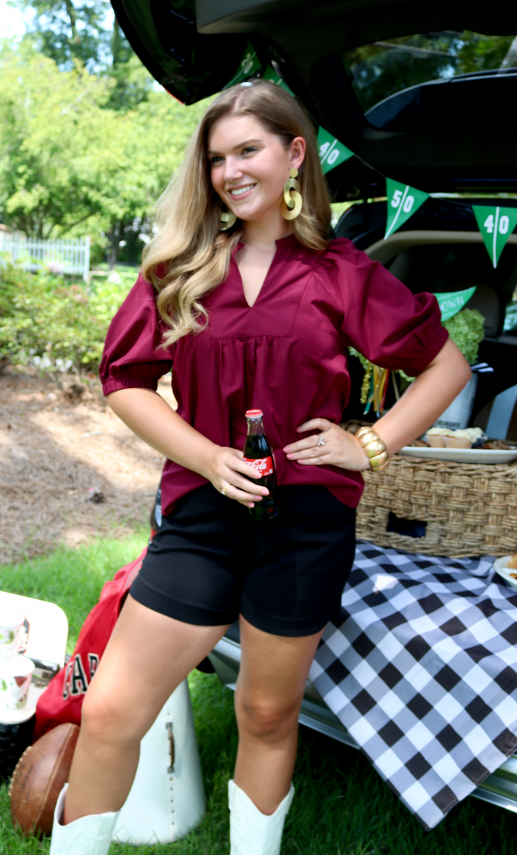 Tailgate Top | Maroon