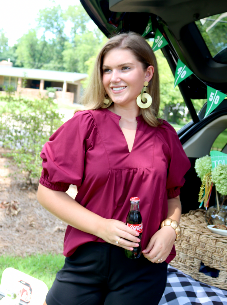 Tailgate Top | Maroon